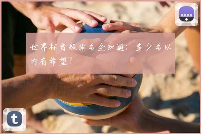 世界杯晋级排名全知道：多少名以内有希望？
