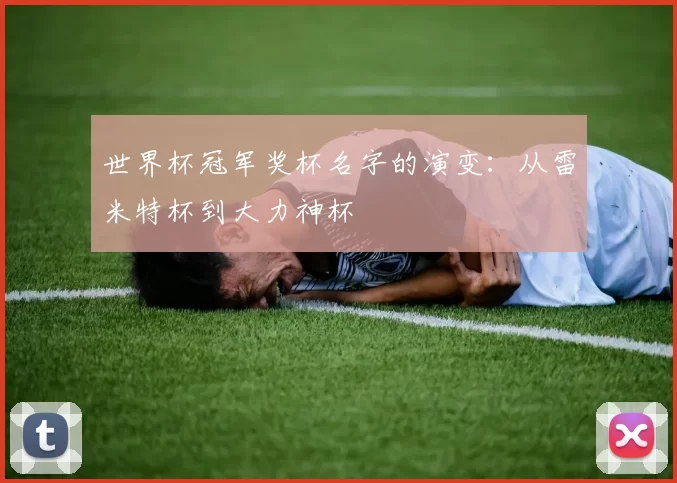 世界杯冠军奖杯名字的演变:从雷米特杯到大力神杯